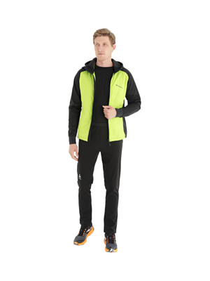 Куртка беговая Nordski Hybrid Hood Black/Lime