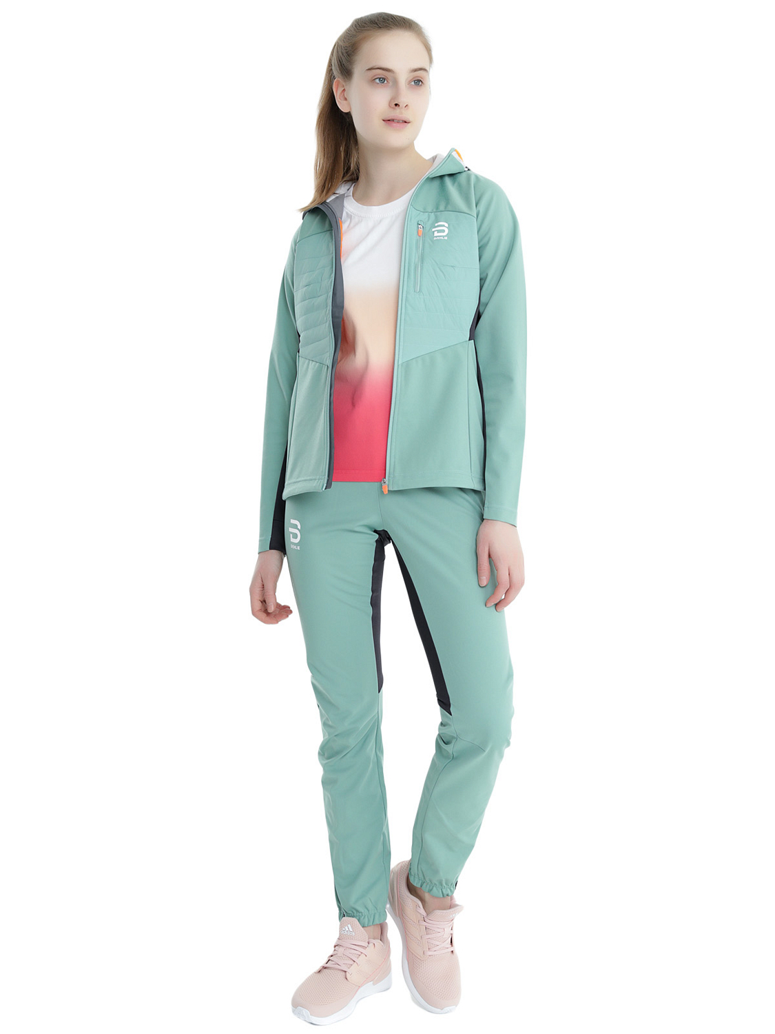 Брюки беговые Bjorn Daehlie Pants Power Wmn Malachite Green