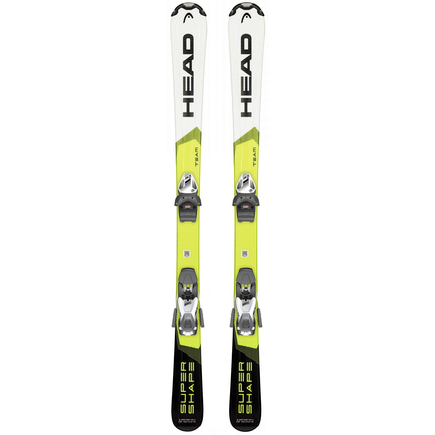 Горные лыжи с креплениями HEAD 2019-20 Supershape Team + SX 7.5 GW AC Brake 78 [J] White/Yellow