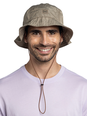 Панама Buff Go Bucket Hat Solid Tundra Khaki