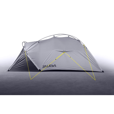 Палатка Salewa Litetrek III Lightgrey/Cactus