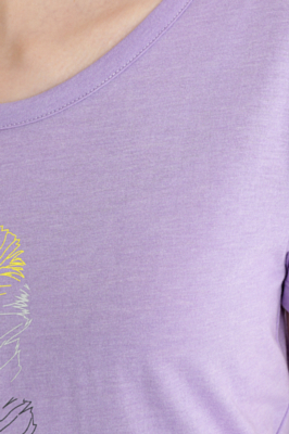 Футболка Maier Sports Feather Tee Viola Melange