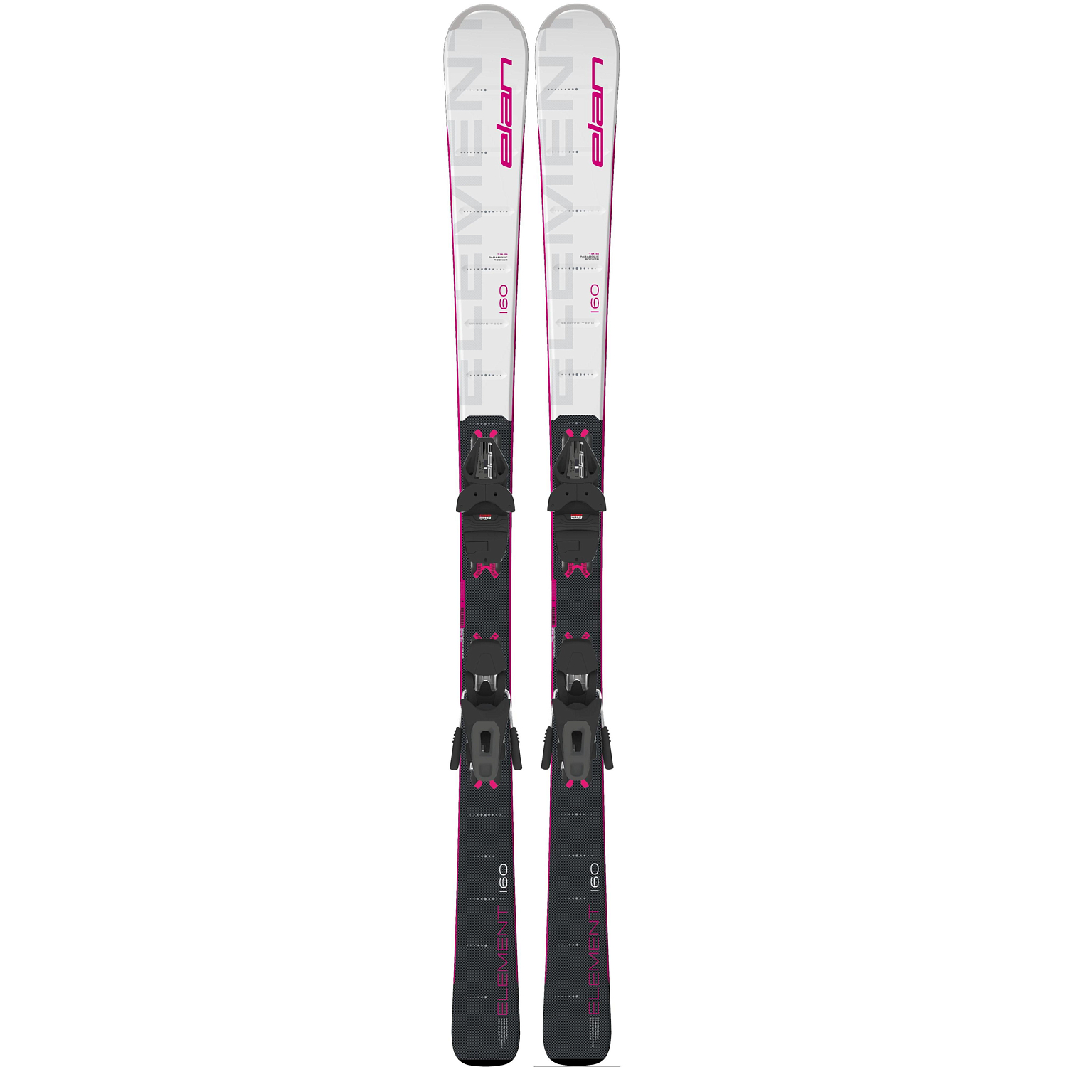 Горные лыжи с креплениями ELAN 2019-20 Element White/Pink LS + ELW 9 Shift