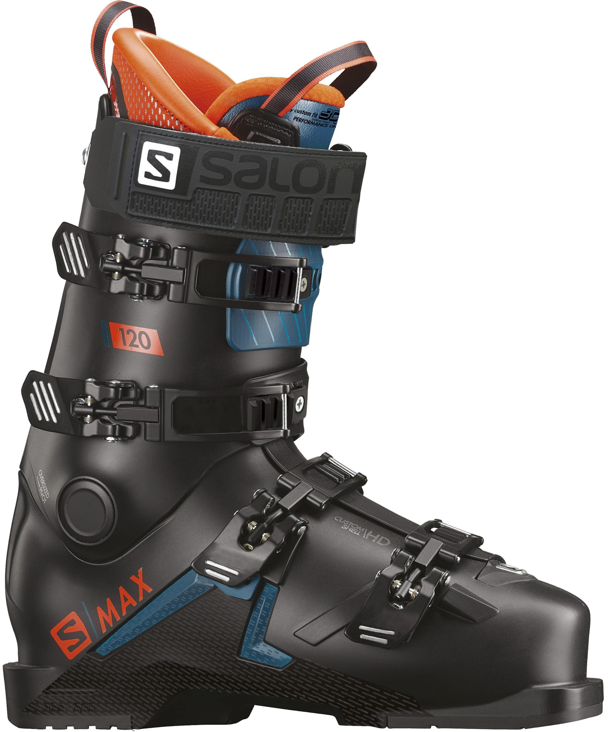 Горнолыжные ботинки SALOMON S/Max 120 Black/Orange