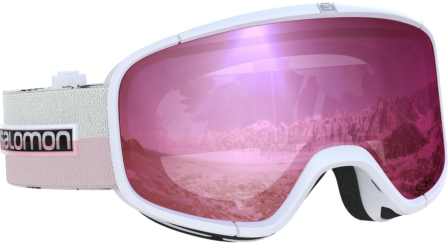 Очки горнолыжные SALOMON Four Seven Sigma White/Sigma Silver Pink