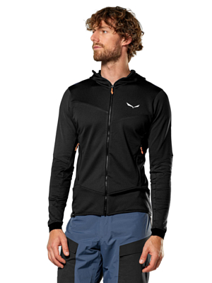 Флисовая куртка Salewa Sella Crevasse Hooded Black Out