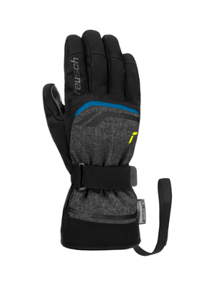 Перчатки REUSCH Primus R-TEX XT Black Mellange/Safety Yellow/Brilliant Blue