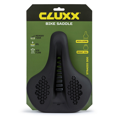Седло CLUXX Stradio 300 207х258мм Black