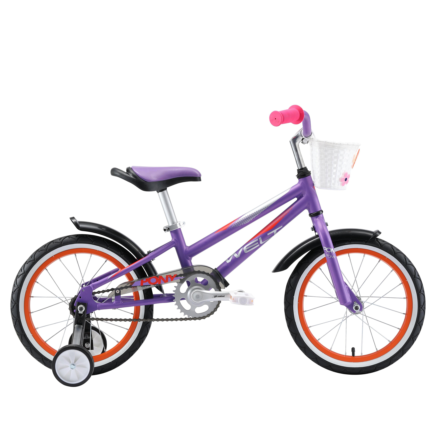 Купить Велосипед Welt Pony 16 2021 Purple/orange: цена 8990 руб, отзывы ...