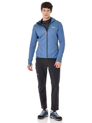 Флисовая куртка Salewa Puez Waffle Hybyrid Hooded Java Blue