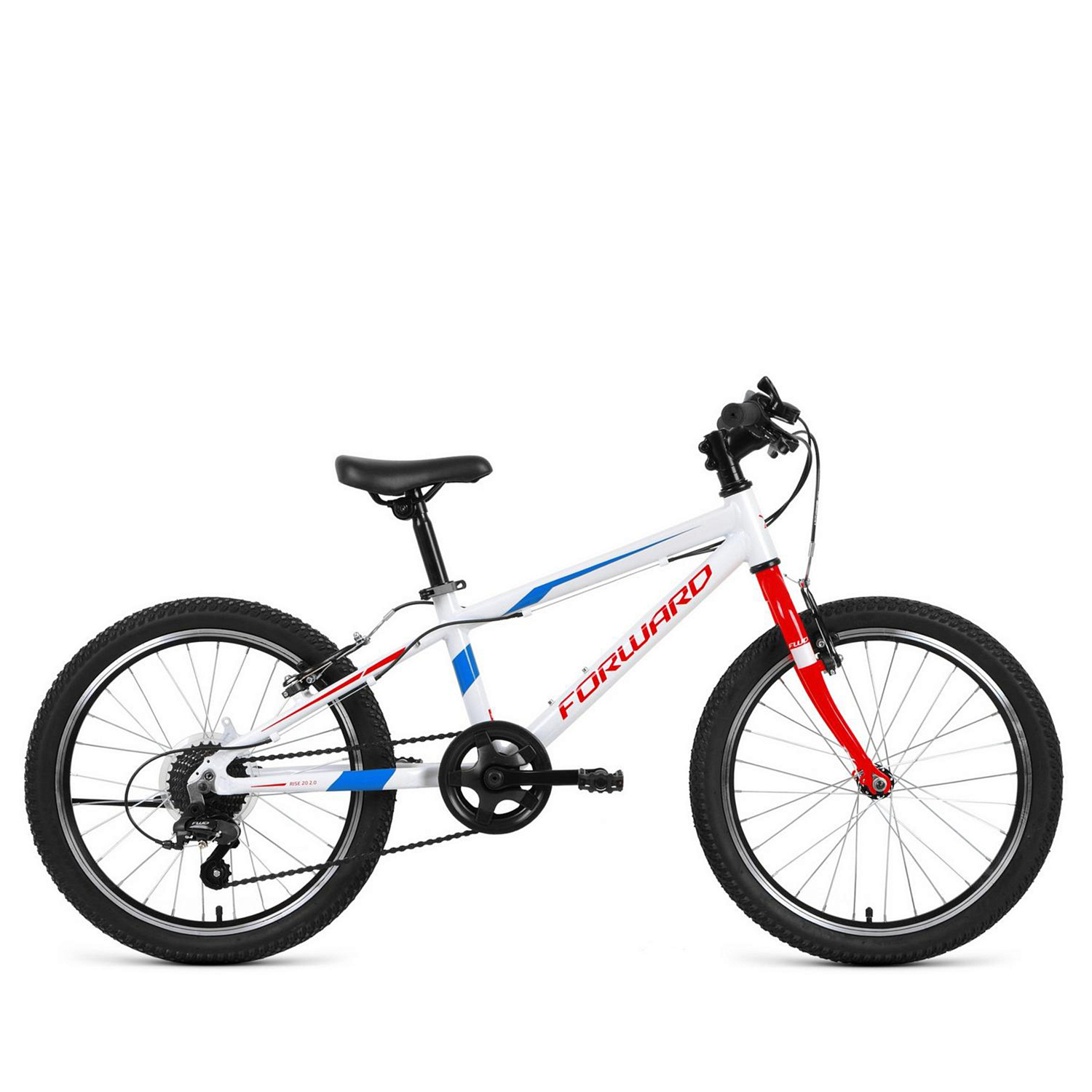 Велосипед Forward Rise 20 2.0 2020 белый/красный