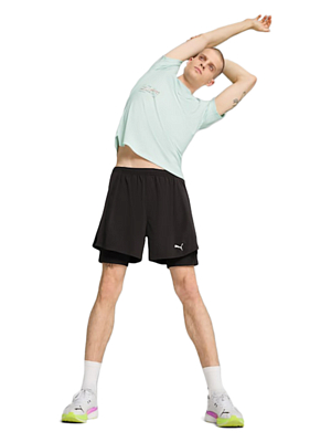 Футболка беговая Puma Knit Perf Peaceful Blue