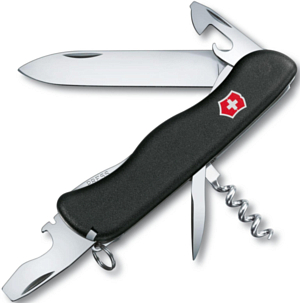 Нож Victorinox Picknicker, 111 мм, 11 функций, с фиксатором лезвия Чёрный