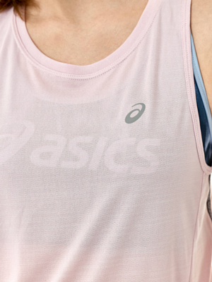 Майка беговая Asics Race Barely Rose