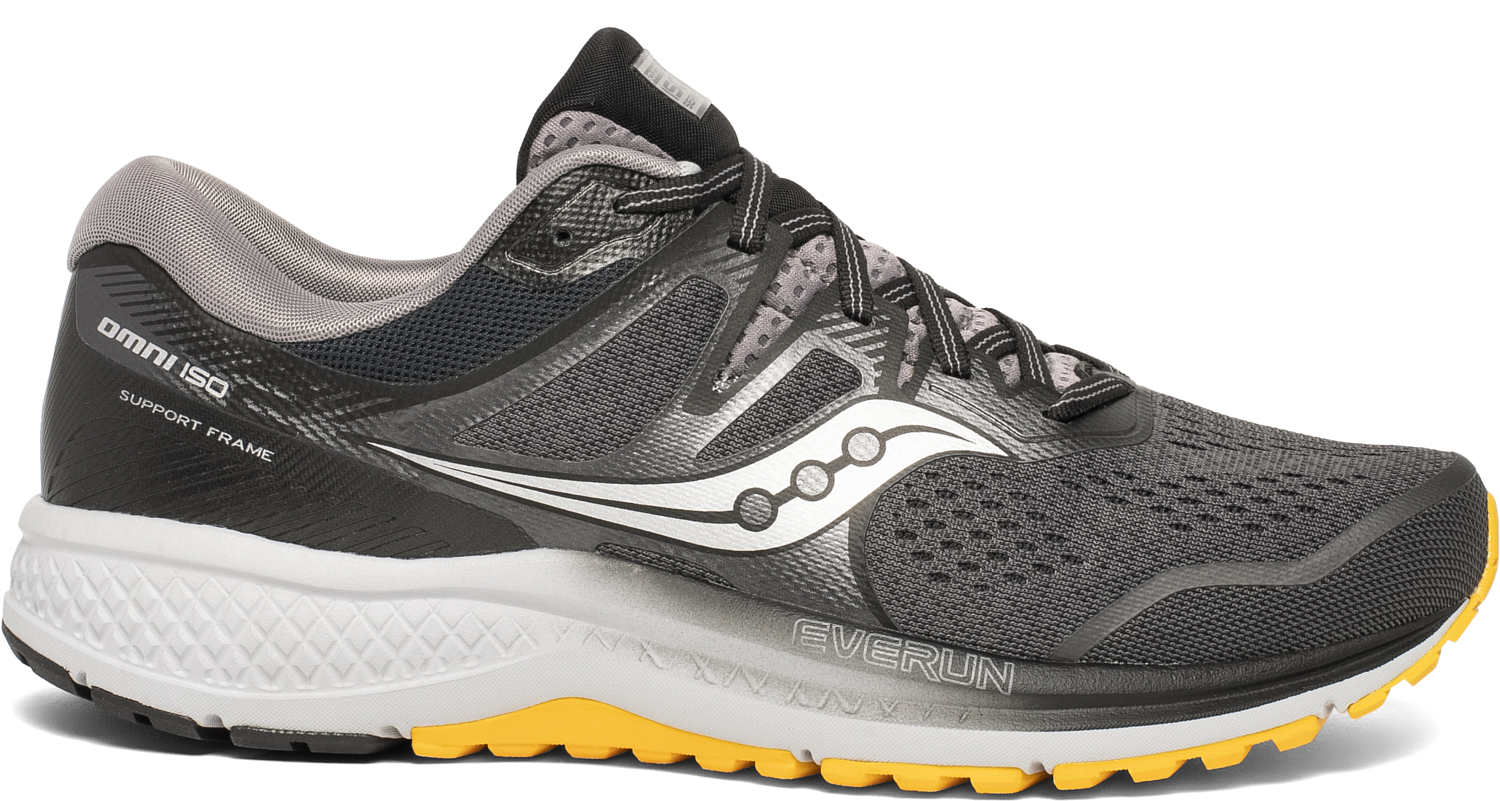 Беговые кроссовки Saucony 2020 Omni Iso 2 Grey/Black/Yellow