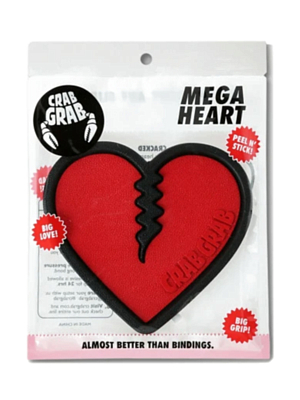 Наклейка на сноуборд CRABGRAB Mega Heart Red