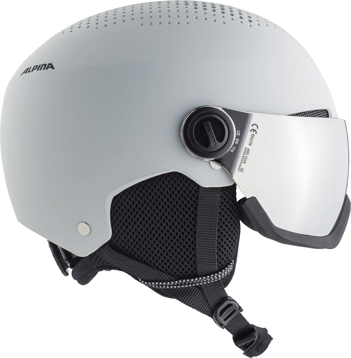 Шлем с визором ALPINA Arber Visor Q-Lite Grey Matt