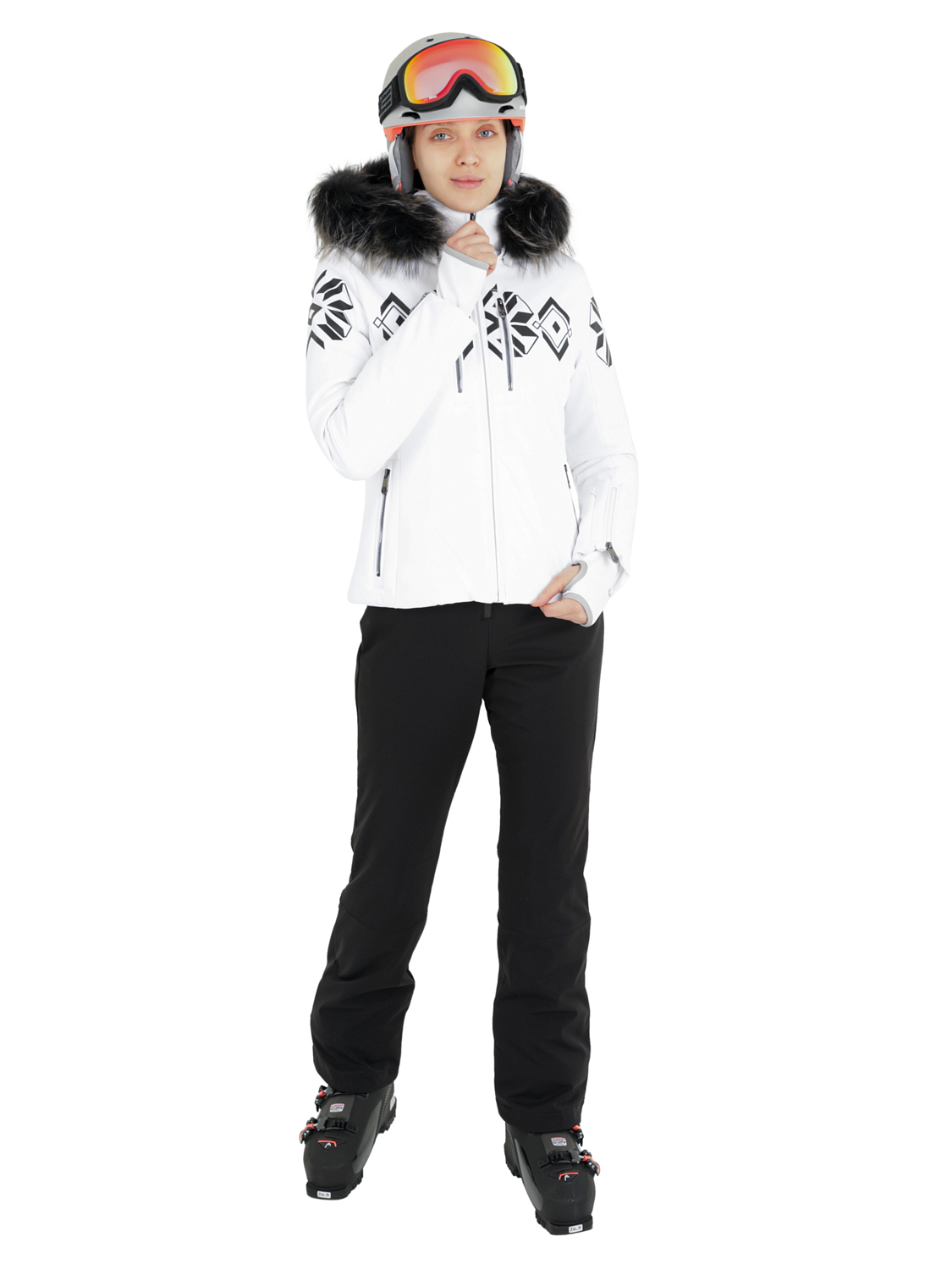 Куртка горнолыжная Poivre Blanc W22-0800-WO/P-B Fancy White 2