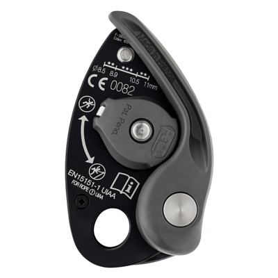 Страховочно-спусковое устройство PETZL Grigri+ Gray