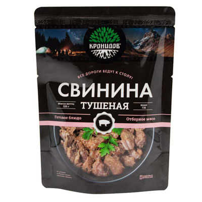 Туристическое питание Кронидов Свинина тушеная, высший сорт 325 г