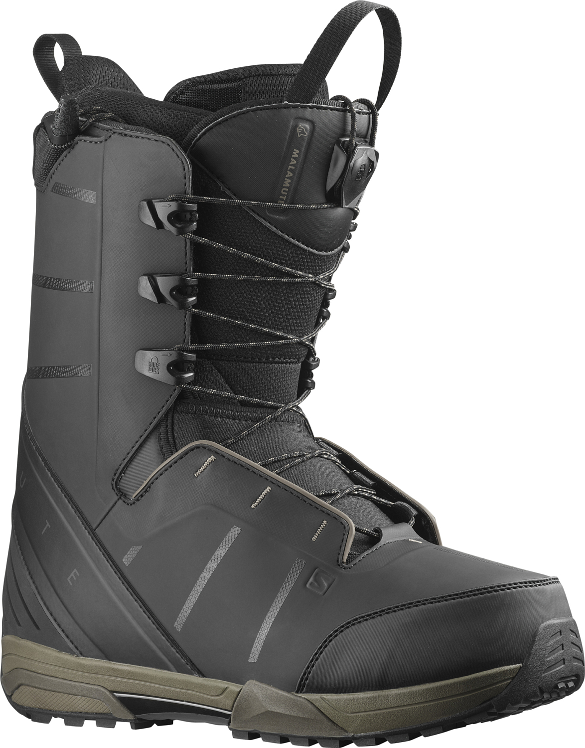 Ботинки для сноуборда SALOMON 2021-22 Malamute Black/Black/Bungee Cor