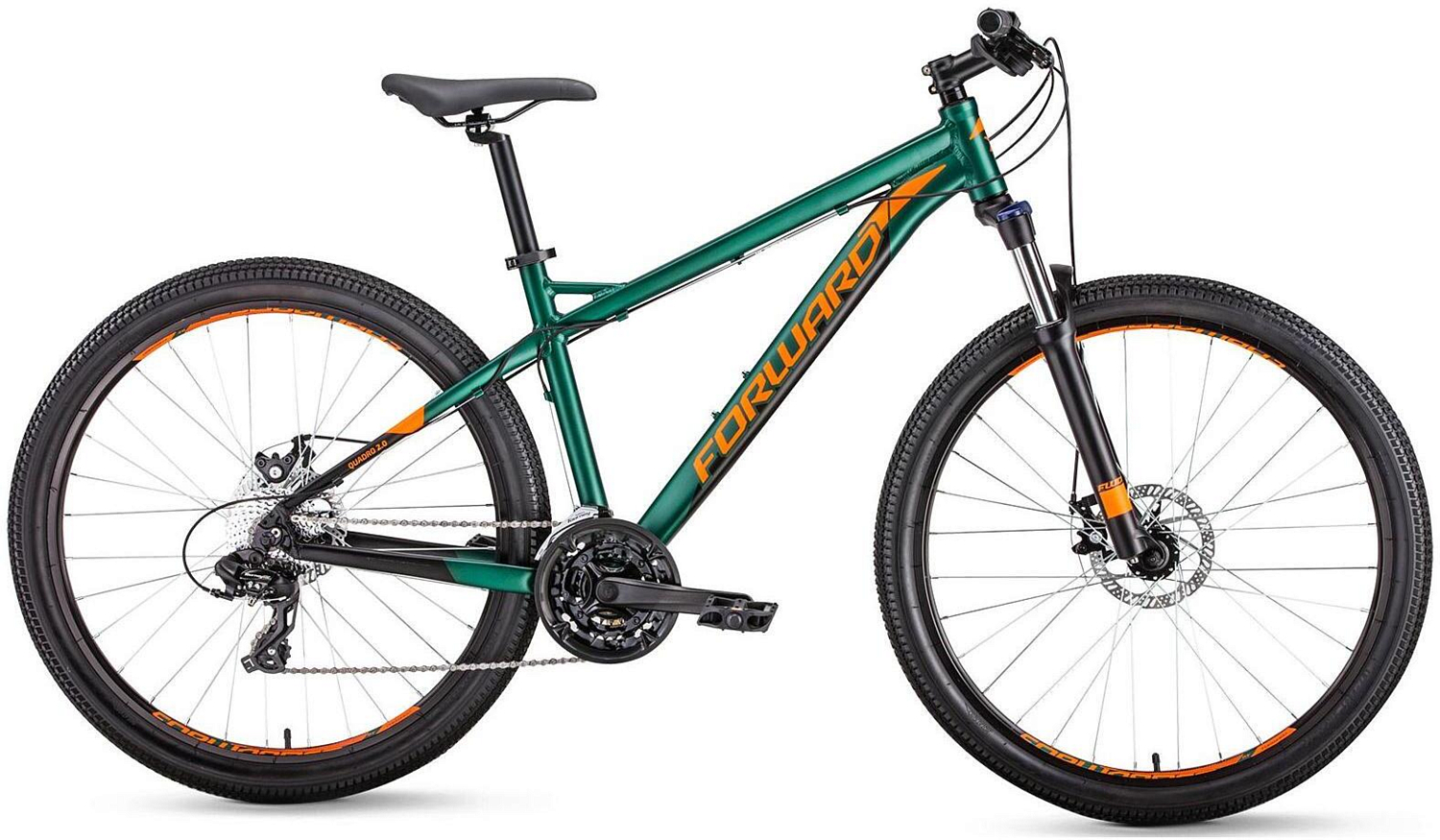 Велосипед Forward Quadro 27,5 2.0 Disc 2019 Зеленый мат.