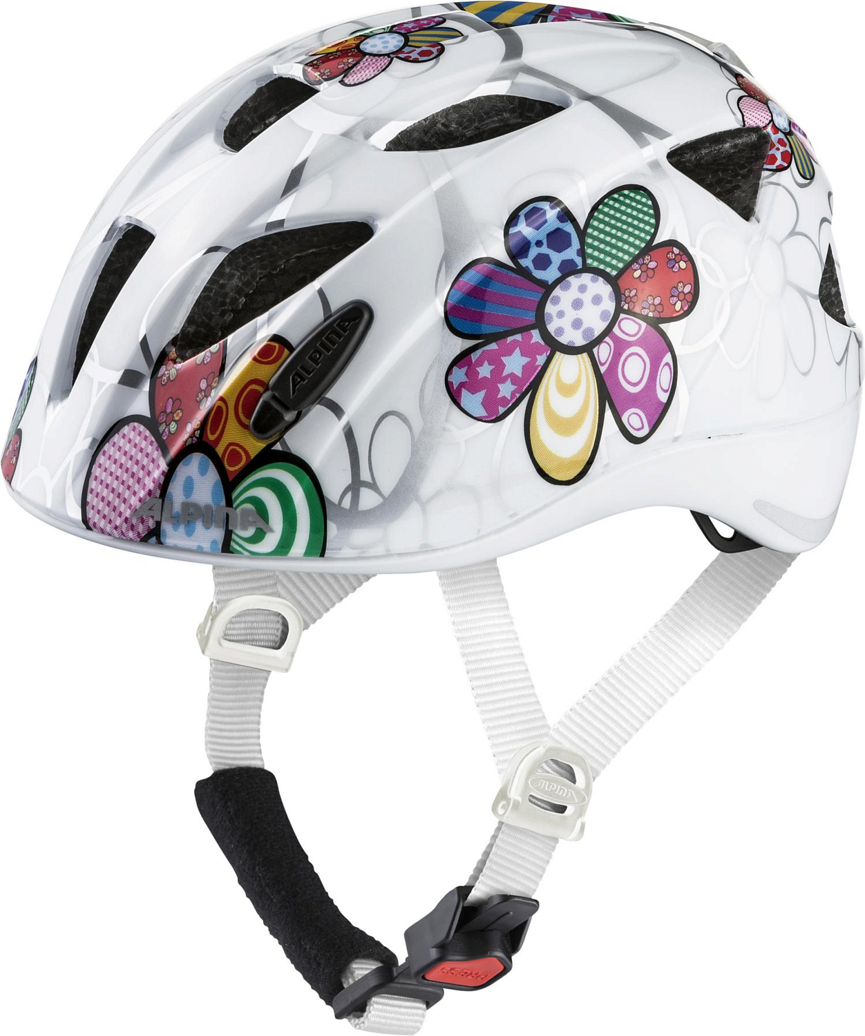 Велошлем ALPINA Ximo Flash White Flower Gloss