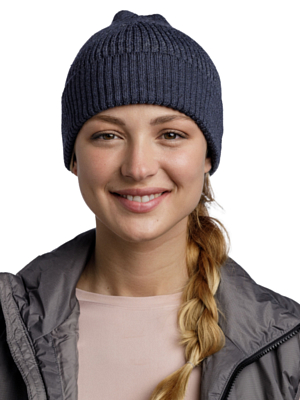 Шапка Buff Merino Active Hat Solid Night Blue