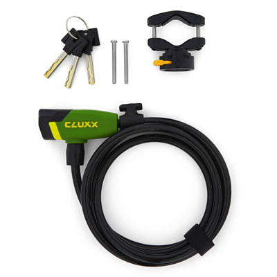 Замок велосипедный CLUXX Gardia 850K Green/Black