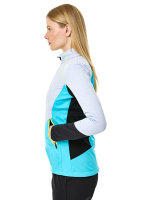 Куртка беговая FISCHER Softshell Warm Mint/Gray