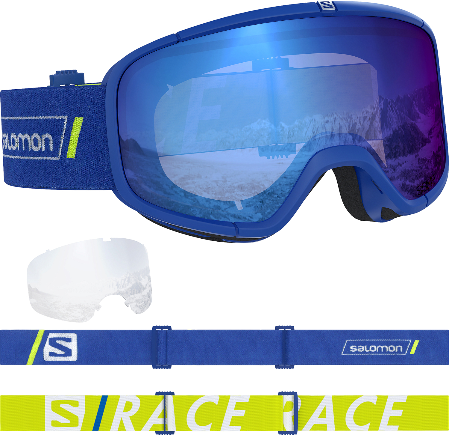 Очки горнолыжные SALOMON 2020-21 Four Seven Sigma Race/Uni SkyB