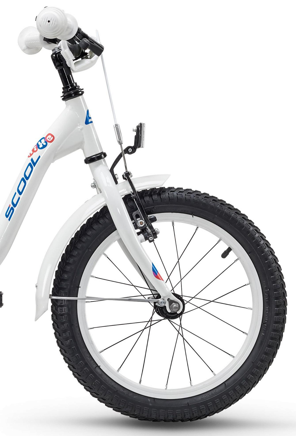 Велосипед Scool niXe Steel 16 2018 white/blue/red