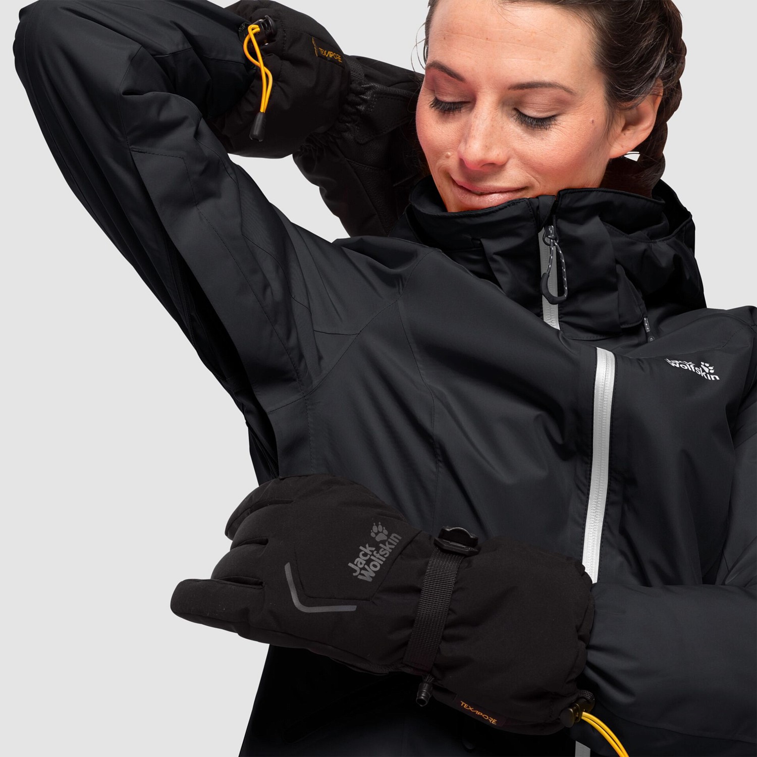 Куртка горнолыжная Jack Wolfskin 2019-20 Powder Mountain Jacket Black