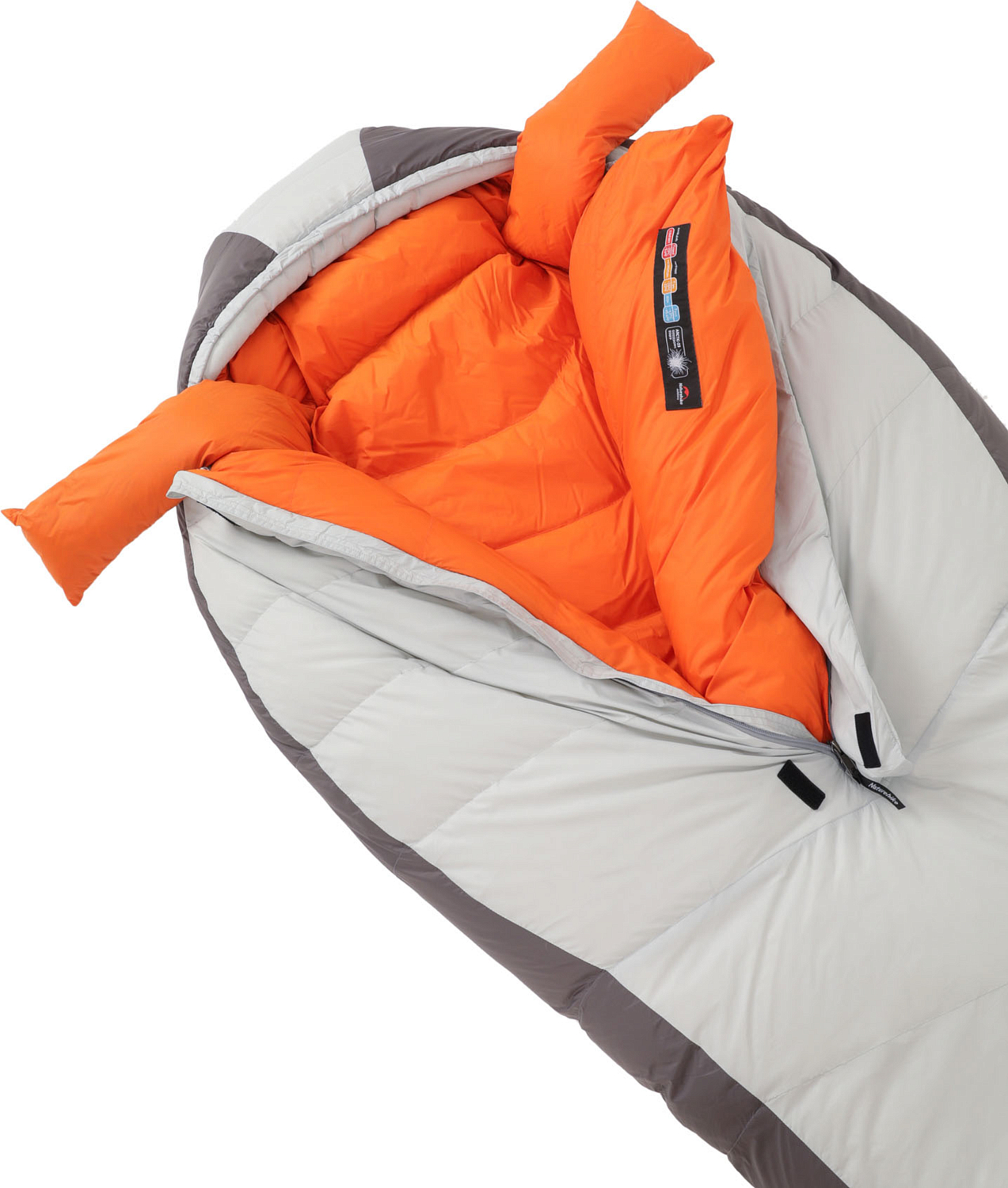 Спальник Naturehike Arxtic colding series mummy goosedown sleeping bag 1000G Silver Filling