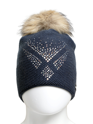 Шапка Eisbar Liva Fur Crystal MU Dark Cobalt