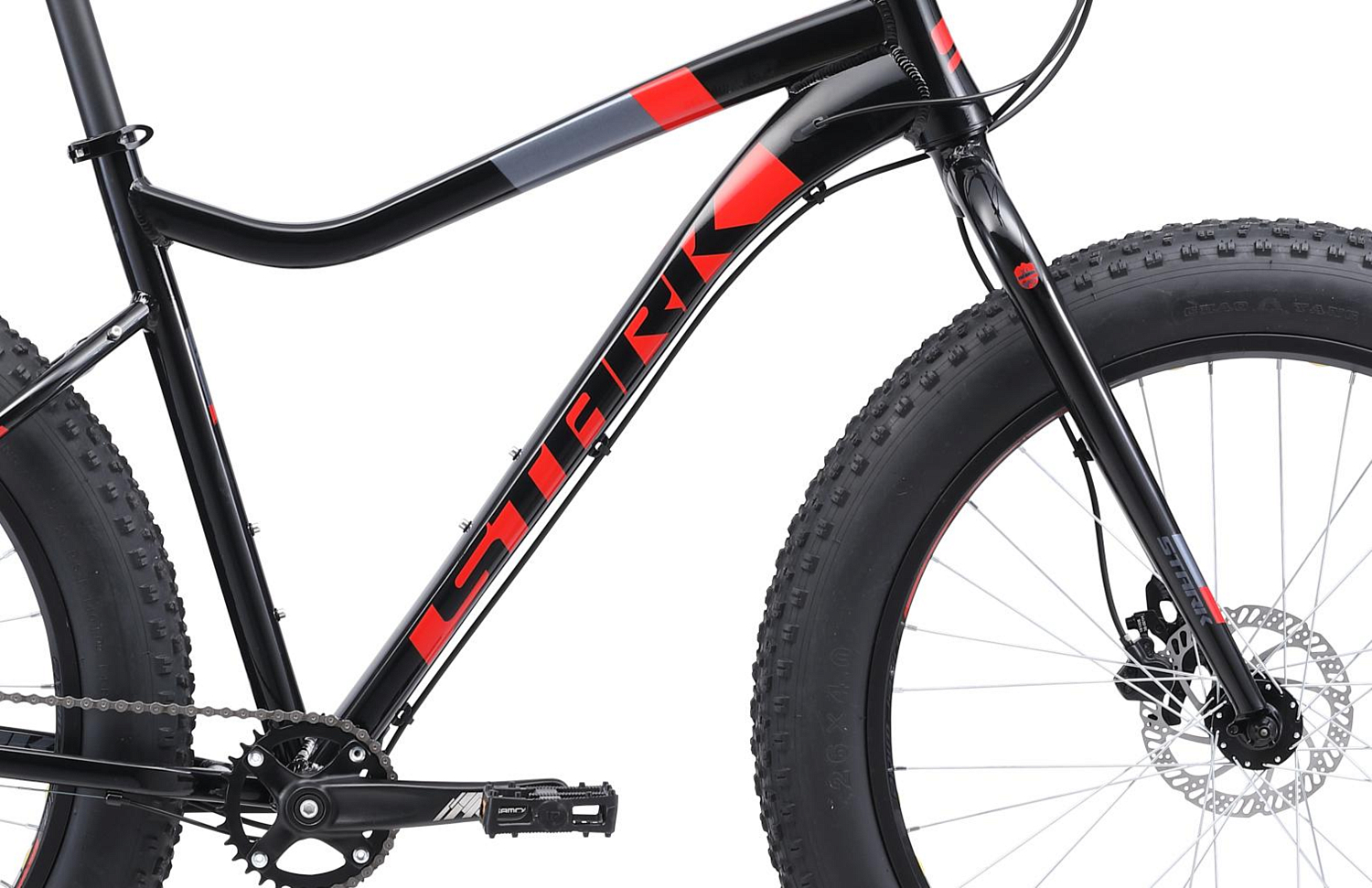 Велосипед Stark Fat 26.5 HD 2019 Черный/Красный/Серый