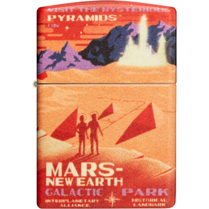 Зажигалка Zippo Mars Design Красный-Матовый
