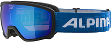 Очки горнолыжные Alpina 2021-22 Scarabeo Jr. HM Light Blue/Blue sph.