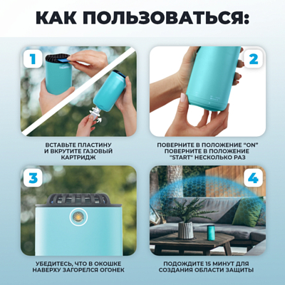 Фумигатор ThermaCell Halo Mini Repeller Blue