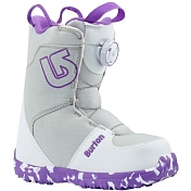 Ботинки для сноуборда BURTON 2018-19 GROM BOA WHITE/PURPLE