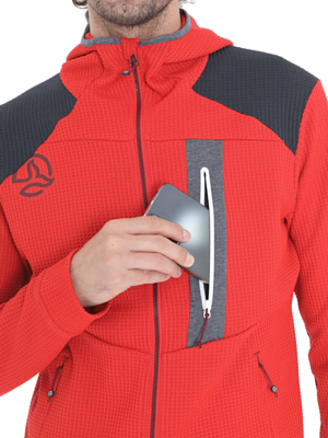 Флисовая куртка Ternua Veks Hood Red Alert