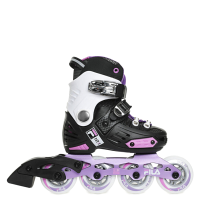 Роликовые коньки Fila NRK Junior Black/Violet/Pink