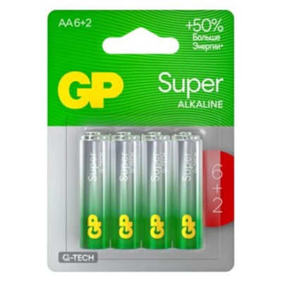 Батарейки GP Super G-Tech АА 8 шт