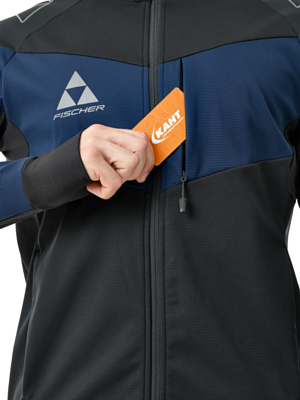 Куртка беговая FISCHER Asarna Black Navy