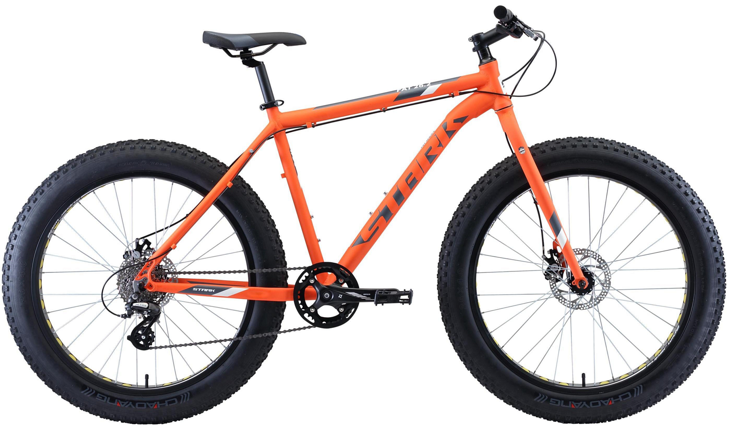 Велосипед Stark Fat 26.2 D 2020 оранжевый/серый/белый