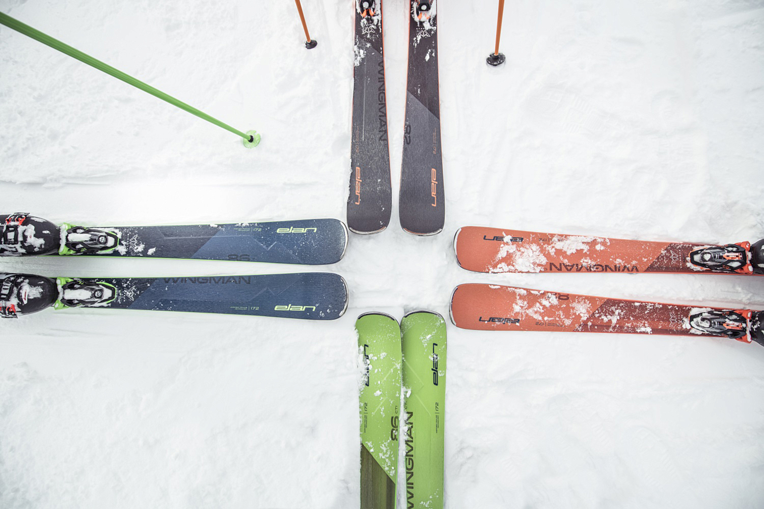 Горные лыжи с креплениями ELAN 2021-22 WINGMAN 82 TI PS + ELX 11.0