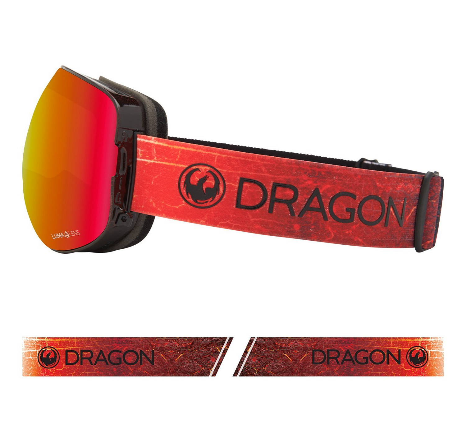 Очки горнолыжные Dragon 2020-21 X2 Inferno/LL Red Ion
