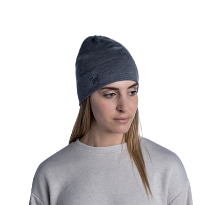 Шапка Buff Merino Midweight Hat Melange Light Grey
