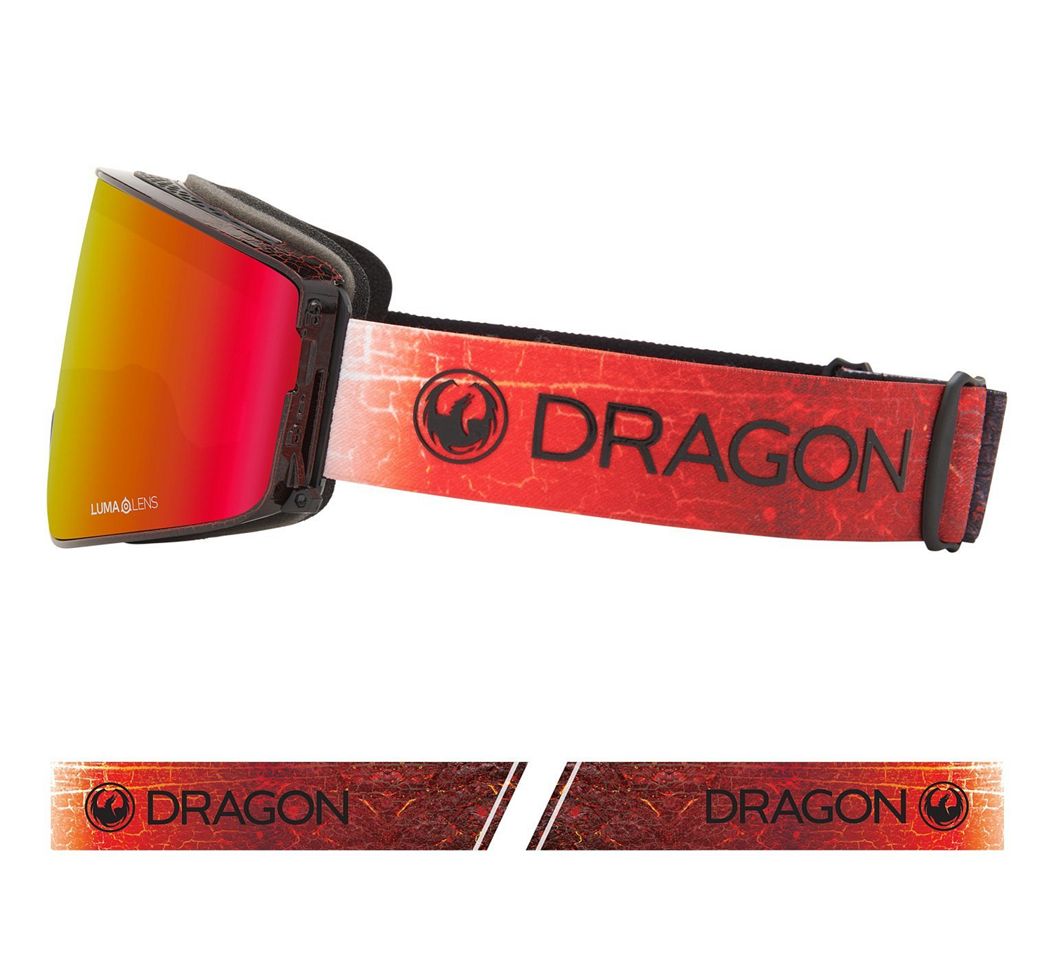 Очки горнолыжные Dragon 2020-21 PXV2 Inferno/LL Red Ion