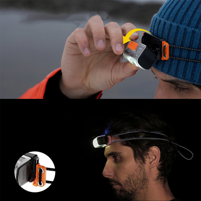 Фонарь налобный Flextail Tiny Helio Orange